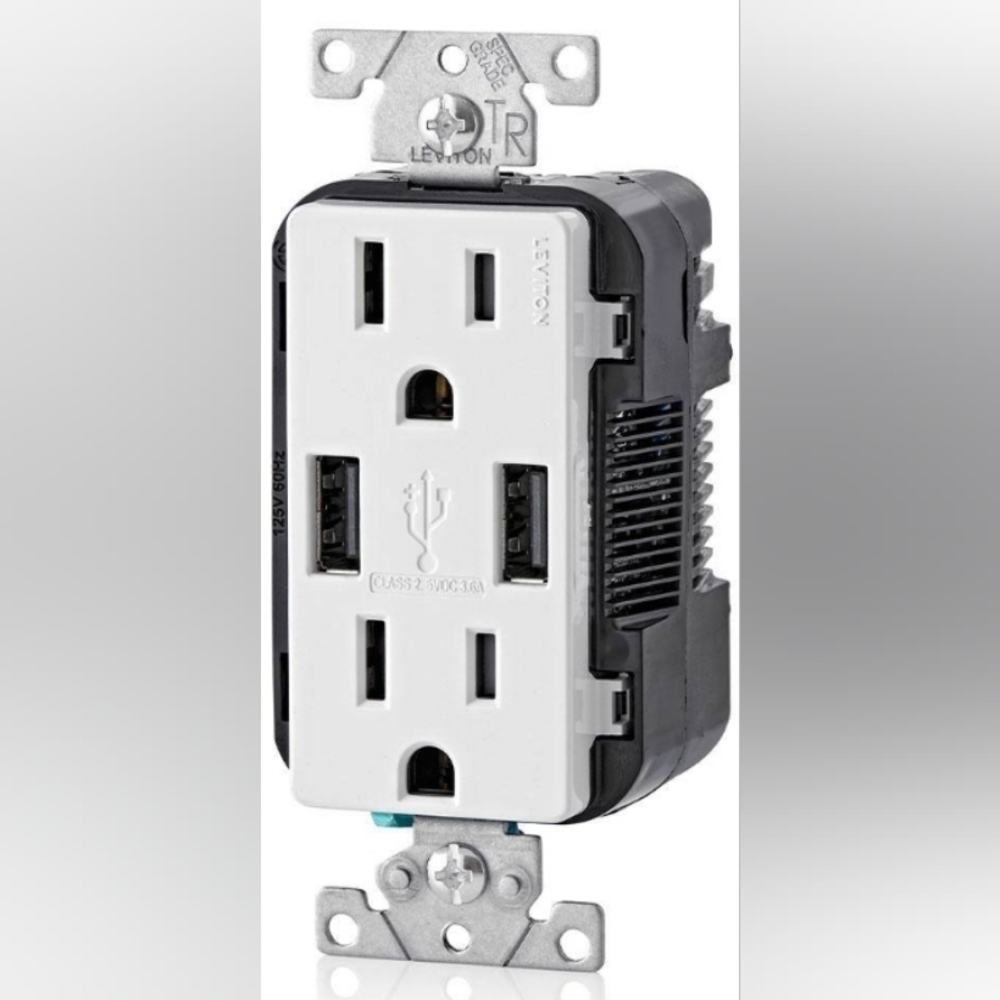 Levitron USB involved charger outlets type A - 3pk